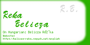 reka belicza business card